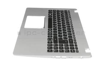 6B.H5KN2.014 original Acer keyboard incl. topcase DE (german) black/silver with backlight
