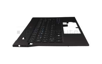6B.H98N7.011 original Acer keyboard incl. topcase DE (german) black/blue/black with backlight