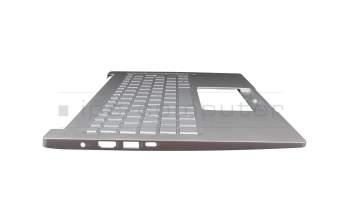 6B.HR0N8.020 original Acer keyboard incl. topcase DE (german) silver/silver with backlight