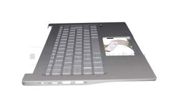 6B.HSEN2.046 original Acer keyboard incl. topcase DE (german) silver/silver with backlight