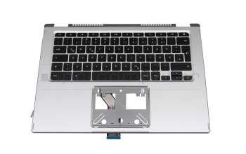 6B.HX3N7.007 original Acer keyboard incl. topcase DE (german) black/silver