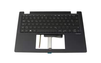 6B.VSYN7.011 original Acer keyboard incl. topcase DE (german) black/black with backlight