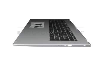6BA5GN2014 original Acer keyboard incl. topcase DE (german) black/silver with backlight