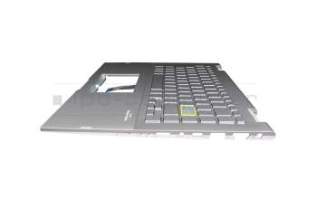 6BA6TN2014 original Aavid keyboard incl. topcase DE (german) silver/silver with backlight
