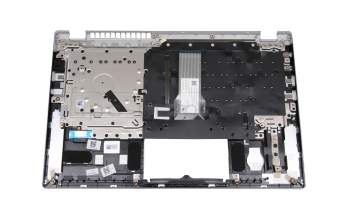 6BAB1N2014 original Acer keyboard incl. topcase DE (german) silver/silver with backlight