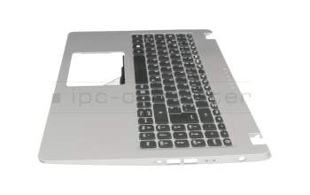 6BH5HN2014 original Acer keyboard incl. topcase DE (german) black/silver