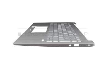 6BHR0N8020 original Acer keyboard incl. topcase DE (german) silver/silver with backlight