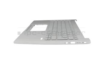 6BHR0N8029 original Acer keyboard incl. topcase CH (swiss) silver/silver with backlight