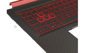 6BQ3MN2012 original Acer keyboard incl. topcase DE (german) black/red/black with backlight (Nvidia 1050)