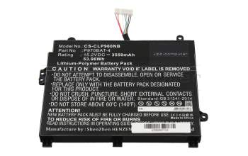 IPC-Computer battery 53.9Wh suitable for Schenker Key 16 (P960EN-K)