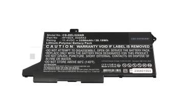 IPC-Computer battery (11.4V 3-cell) compatible to Dell WY9DX with 38Wh