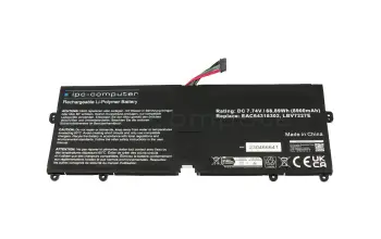 IPC-Computer battery compatible to LG LBV7227E with 68.89Wh