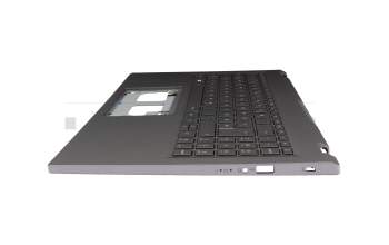 71NM1JBO021 original Compal keyboard incl. topcase DE (german) grey/grey with backlight