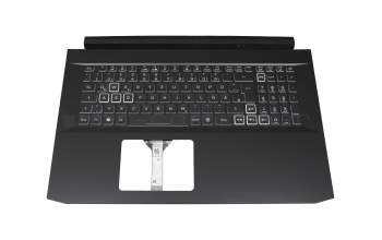 7353612700002 original Acer keyboard incl. topcase DE (german) black/white/black with backlight