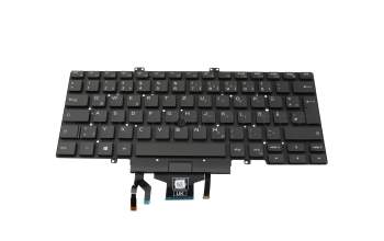 7XH1W original Dell keyboard DE (german) black/black with backlight and mouse-stick