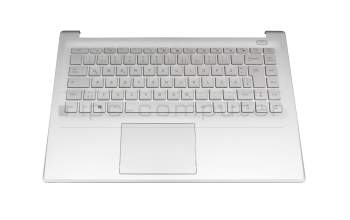 8207025232 original Medion keyboard incl. topcase DE (german) silver/silver