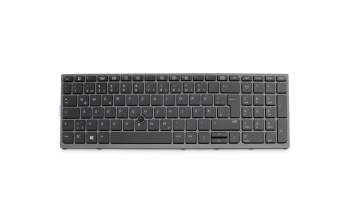 848311-041 HP keyboard DE (german) black/anthracite with backlight and mouse-stick