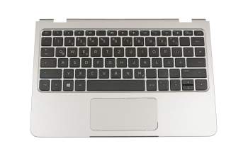 860891-041 original HP keyboard incl. topcase DE (german) black/silver