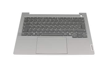 8S5CB1P0088311PW54K025F original Lenovo keyboard incl. topcase DE (german) anthracite/grey
