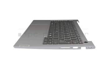 8S5CB1P0088311PW54K025F original Lenovo keyboard incl. topcase DE (german) anthracite/grey
