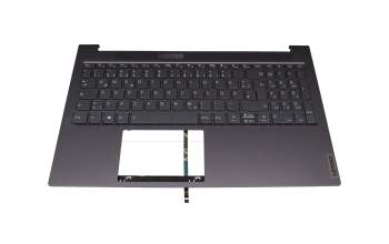 8SSN20W86120 original Lenovo keyboard incl. topcase DE (german) black/grey with backlight