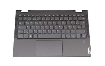 8SST60T24785 original Lenovo keyboard incl. topcase DE (german) grey/grey with backlight