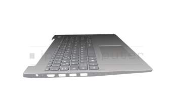 8SST60X63475 original Lenovo keyboard incl. topcase DE (german) grey/silver