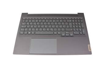 8SST61F50118 original Lenovo keyboard incl. topcase DE (german) grey/grey with backlight