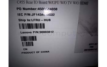 Lenovo 90003812 C455 Rear IO Board W/GPU W/O TV W/O HDMI