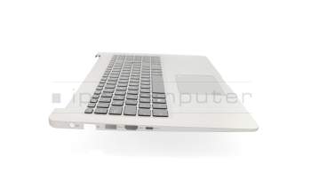 90NB0FL1-R32GE0 original Asus keyboard incl. topcase DE (german) black/silver with backlight and fingerprint