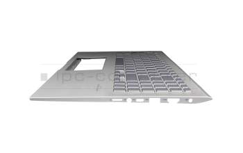 90NB0MI2-R31GE0 original Asus keyboard incl. topcase DE (german) silver/silver with backlight