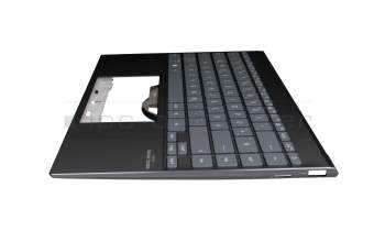 90NB0QX0-R30GE0 original Asus keyboard incl. topcase DE (german) grey/black