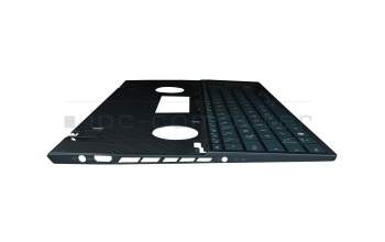 90NB0VR1-R30GE0 original Asus keyboard incl. topcase DE (german) blue/blue with backlight