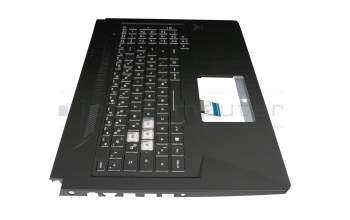 90NR02B2-R31GE1 original Asus keyboard incl. topcase DE (german) black/black with backlight