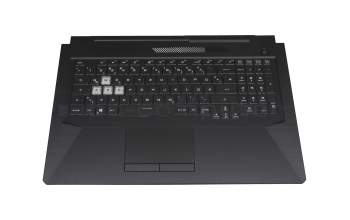 90NR03K1-R32GE0 original Asus keyboard incl. topcase DE (german) black/transparent/black with backlight