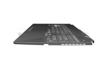 90NR03U1-R33GE0 original Asus keyboard incl. topcase DE (german) black/transparent/black with backlight