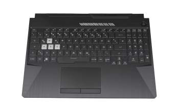 90NR05V6-R31GE0 original Asus keyboard DE (german) black/transparent with backlight