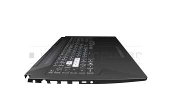 90NR0684-R31GE0 original Asus keyboard incl. topcase DE (german) black/transparent/black with backlight