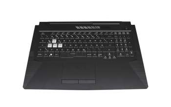 90NR0684-R31GE1 original Asus keyboard incl. topcase DE (german) black/transparent/black with backlight