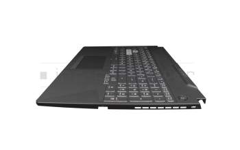 90NR0703-R30GE1 original Asus keyboard incl. topcase DE (german) black/transparent/black with backlight
