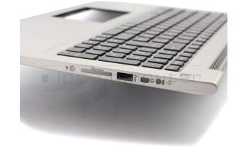 90R-NWO1K1T80Y original Asus keyboard incl. topcase DE (german) black/silver with backlight
