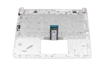 929651-041 original HP keyboard incl. topcase DE (german) white/white