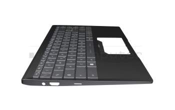 957-14D36E-C10 original MSI keyboard incl. topcase IT (italian) grey/black with backlight