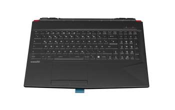 957-16P71E-C05 original MSI keyboard incl. topcase DE (german) black/black/red with backlight
