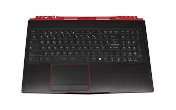 957-16P72E-C04 original MSI keyboard incl. topcase FR (french) black/black with backlight