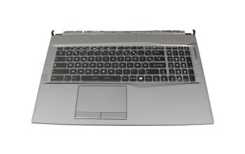 95714DK1EC05 original MSI keyboard incl. topcase FR (french) black/grey with backlight