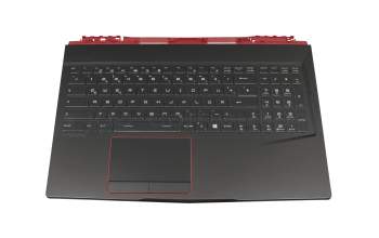 95716P11EC25 original MSI keyboard incl. topcase DE (german) black/black with backlight