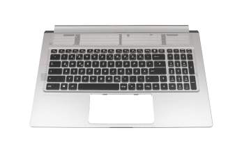 95717G12EC23 original MSI keyboard incl. topcase DE (german) black/silver with backlight