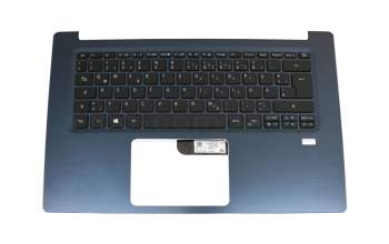 9C-N120S01M0 original Pegatron keyboard incl. topcase DE (german) black/blue with backlight