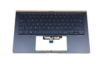 9Z.NFKBU.Q0G original Darfon keyboard incl. topcase DE (german) blue/blue with backlight